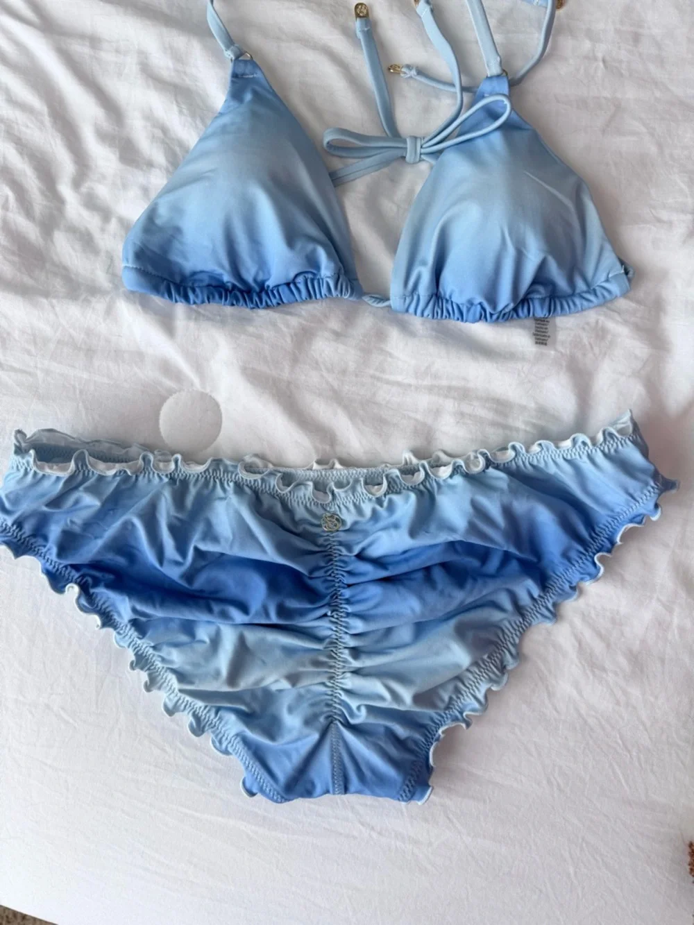 Victoria's Secret Light Blue Ombre TOP - Picture 3 of 3